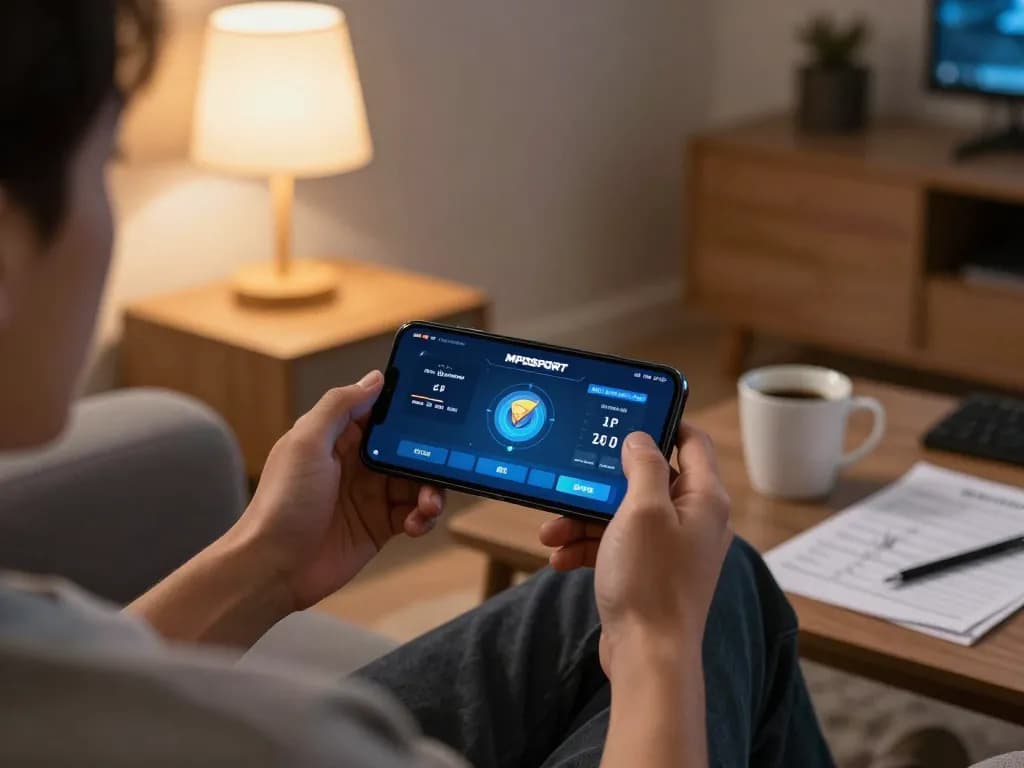 Engaging mobile gaming experience with official tonysitaliancuisine displayed on smartphone, showcasing interactive gameplay