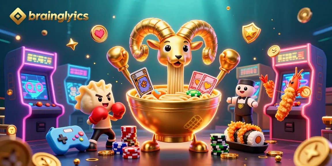 Engaging casino scene featuring brainalytics' animated characters stacked with chips and cards.