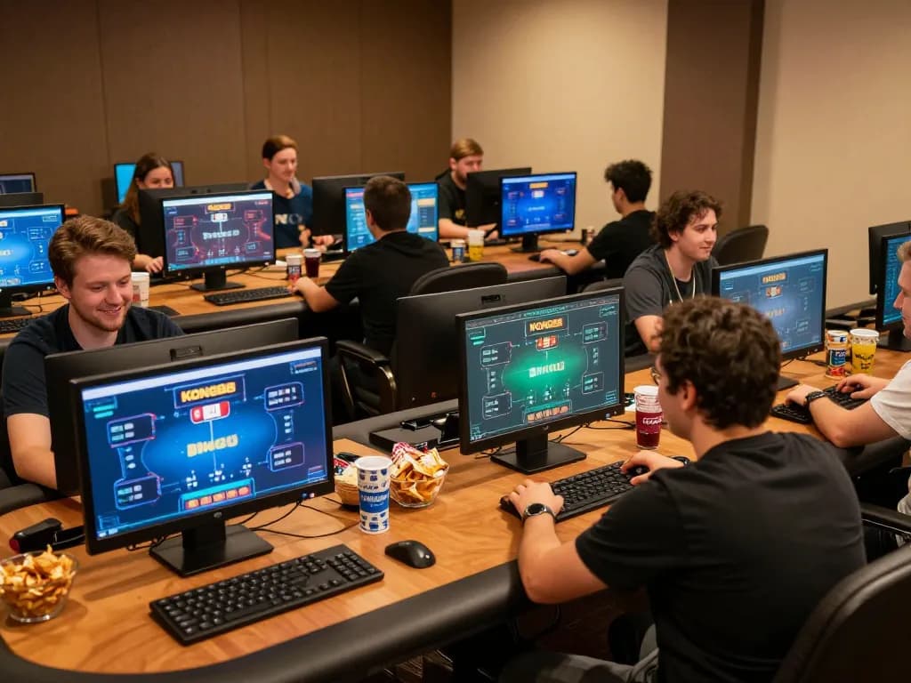 KONG88 players enjoying an exciting online poker session with dynamic gameplay screens