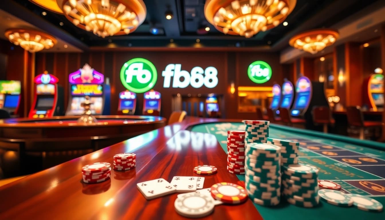 Experience the thrill of gambling at FB68 with vibrant slots and luxurious tables.