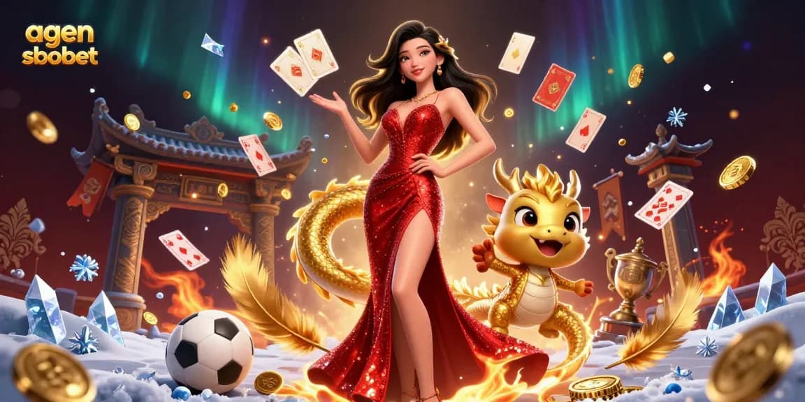 Experience the thrill of sports betting with agen sbobet in this vibrant 3D illustration.