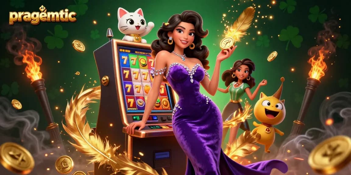Experience the pragmatic excitement of striking jackpots in a dynamic casino scene.
