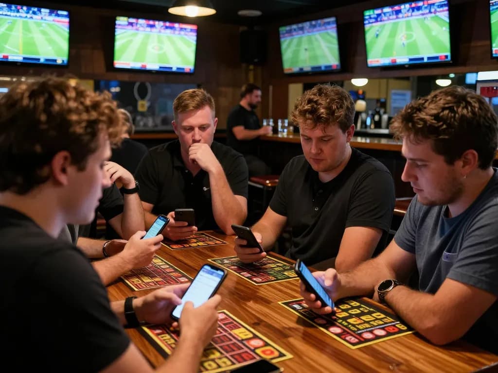 MM88 sports betting excitement with patrons placing bets and enjoying live games.