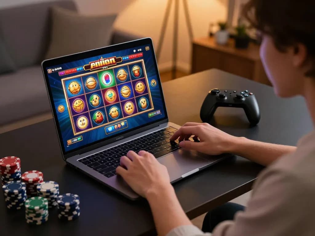 Engaging gameplay experience at UU88 with online slots displayed on a laptop screen.