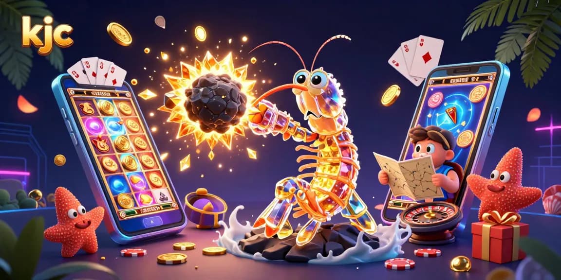 Experience vibrant gaming excitement with kjc, featuring dynamic characters and casino elements.