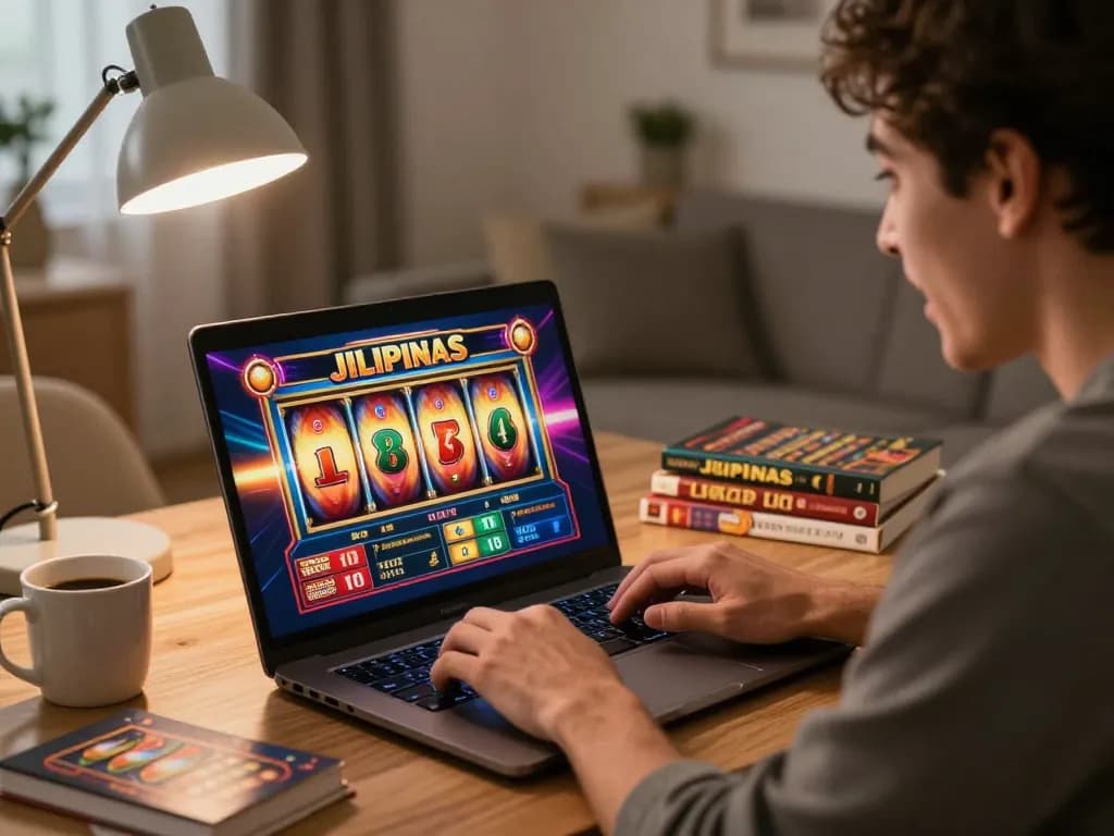 Player celebrating a win on Jilipinas casino slots during an exciting online gaming session.