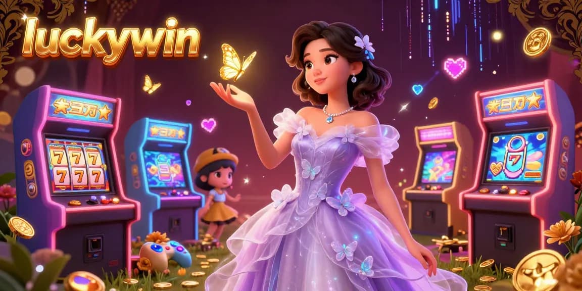 Experience thrilling gaming wins with luckywin, featuring vibrant casino elements and stunning characters.