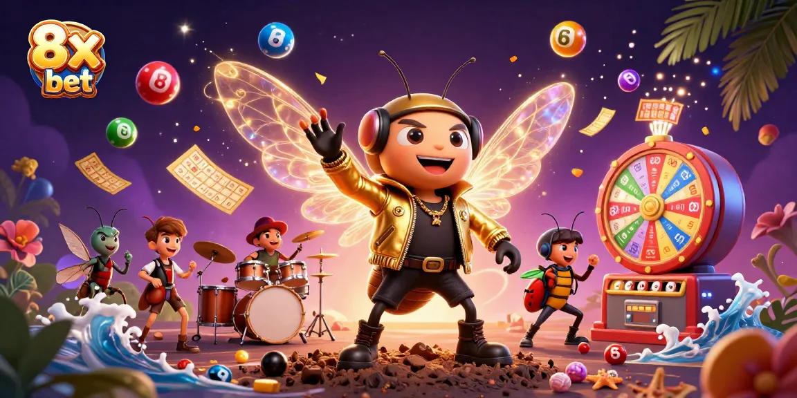 Engage in winning strategies with 8x bet through dynamic lottery and game elements in an electrifying scene.