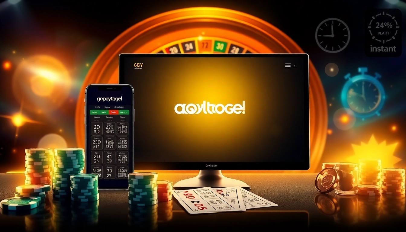 Engaging gopaytogel interface highlighting instant lottery bets and seamless GoPay deposits