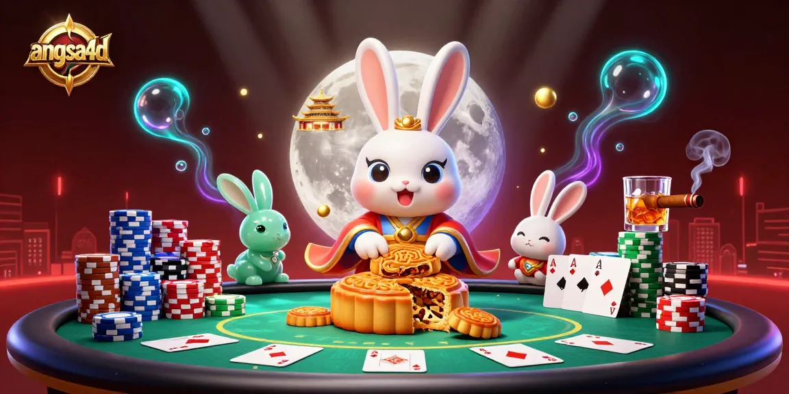 Play exciting games at angsa4d, where cartoon characters reveal poker chips hidden in mooncakes.