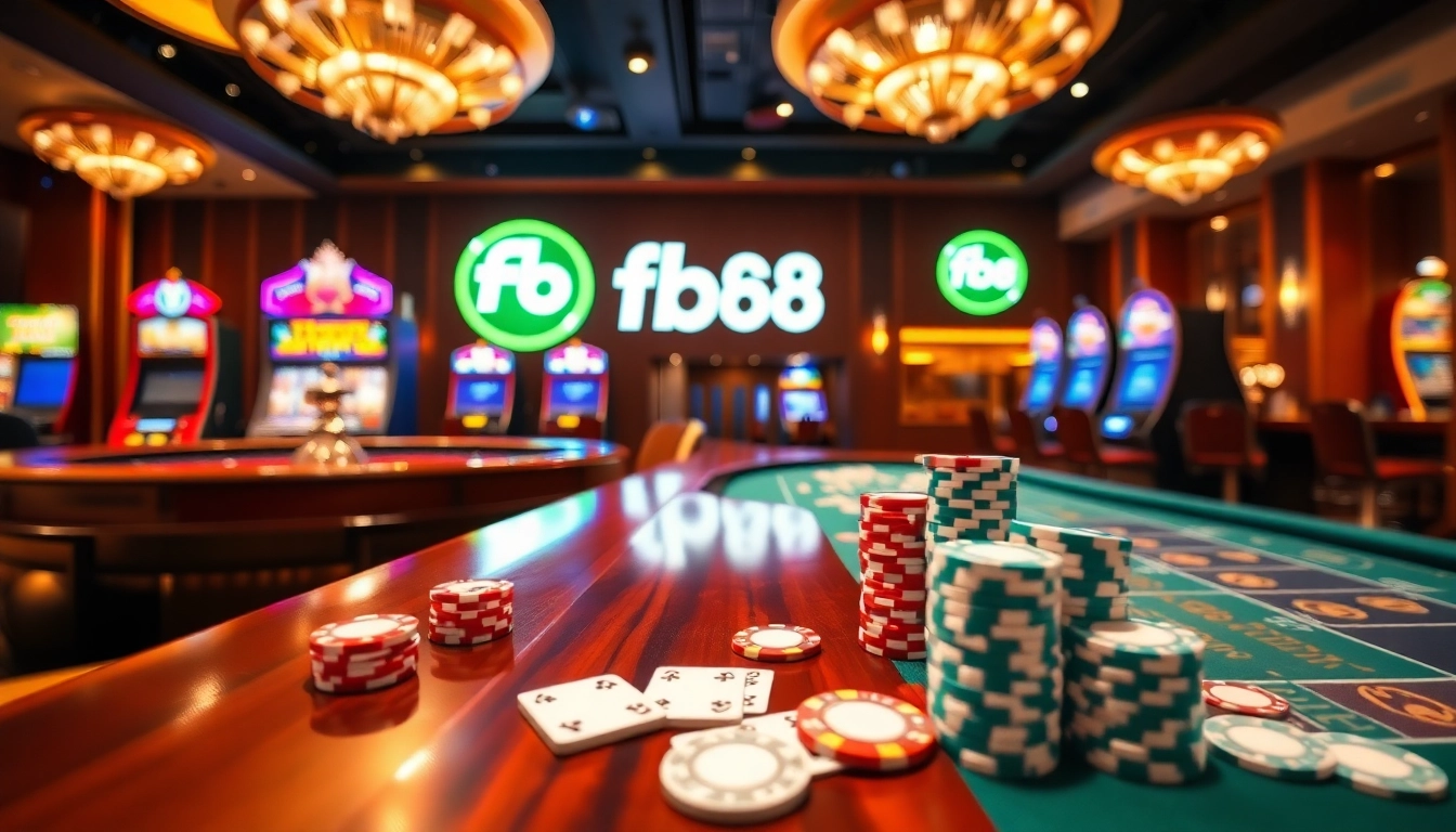 Experience the thrill of gambling at FB68 with vibrant slots and luxurious tables.