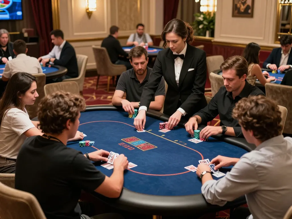 Experience high-stakes poker gameplay at 88i in an upscale casino VIP room.