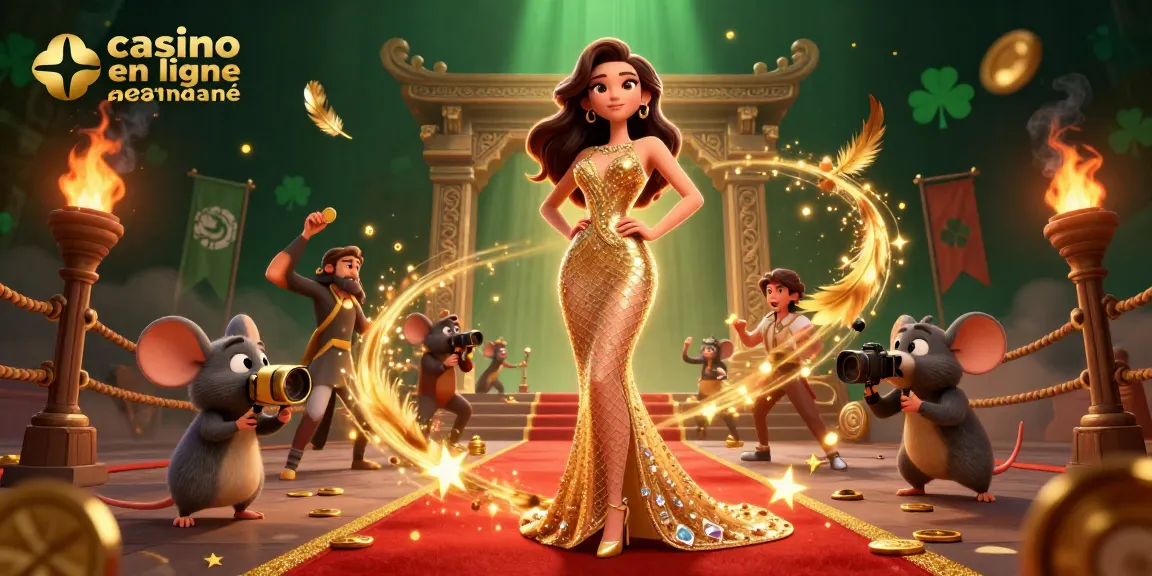 Engage with casino en ligne retrait instantané through a vibrant 3D illustration featuring glamorous elements.