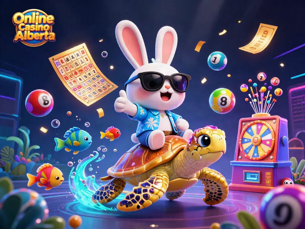 Experience fun and excitement at Online Casino Alberta with lucky rabbit and golden sea turtle
