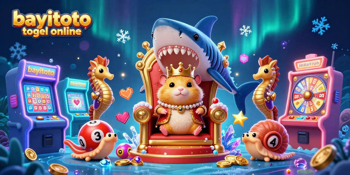 Engage with bayitoto togel online in an exciting underwater lottery scene filled with vibrant elements and characters.