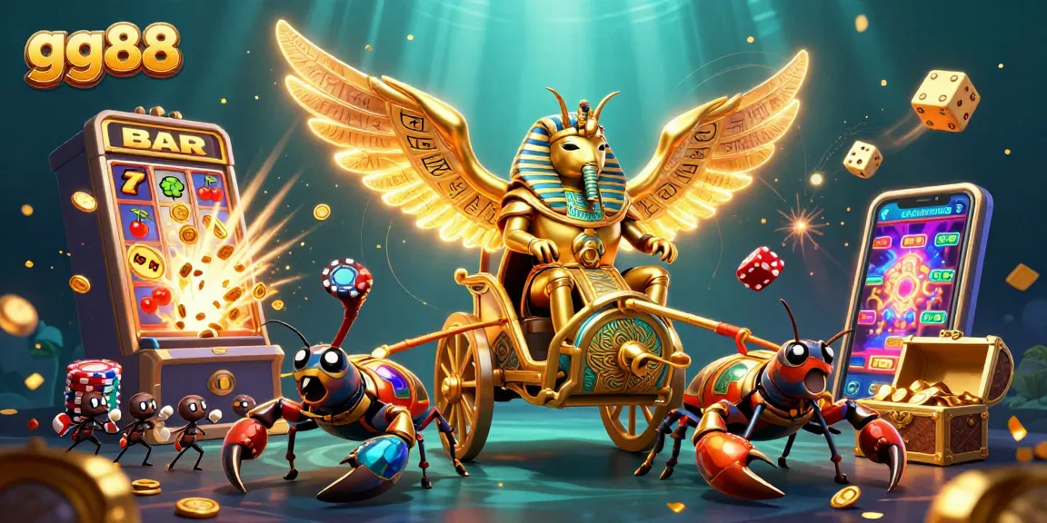 Experience thrilling gambling action with gg88's vibrant casino scene showcasing a jackpot explosion.