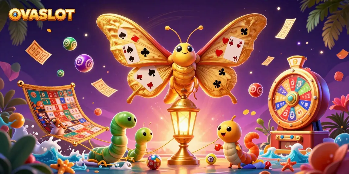 Engage with OVASLOT's exciting gameplay featuring vibrant lottery elements and a magical atmosphere.