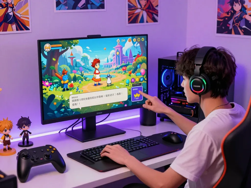 Experience porngames in vibrant interactive virtual worlds with engaging characters and cozy gaming setups.