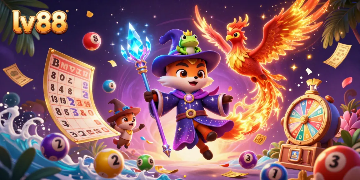 Engage in exciting wins at lv 88, showcasing vibrant animated lottery elements and a dynamic casino theme.