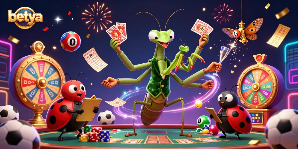 Betya showcases a vibrant 3D cartoon scene of sports betting excitement with dynamic characters and colorful game elements.