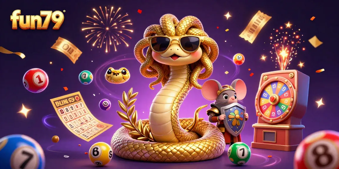 Experience thrilling fun79 gameplay with Medusa and warrior elements in a vibrant lottery scene.