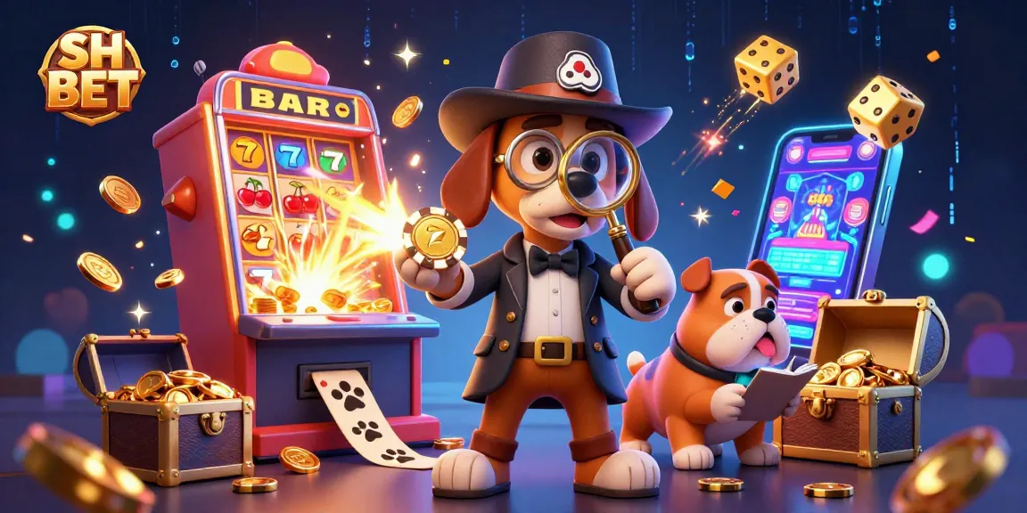 SH BET engages gamblers in an exciting scene with a detective and bulldog exploring casino treasures.