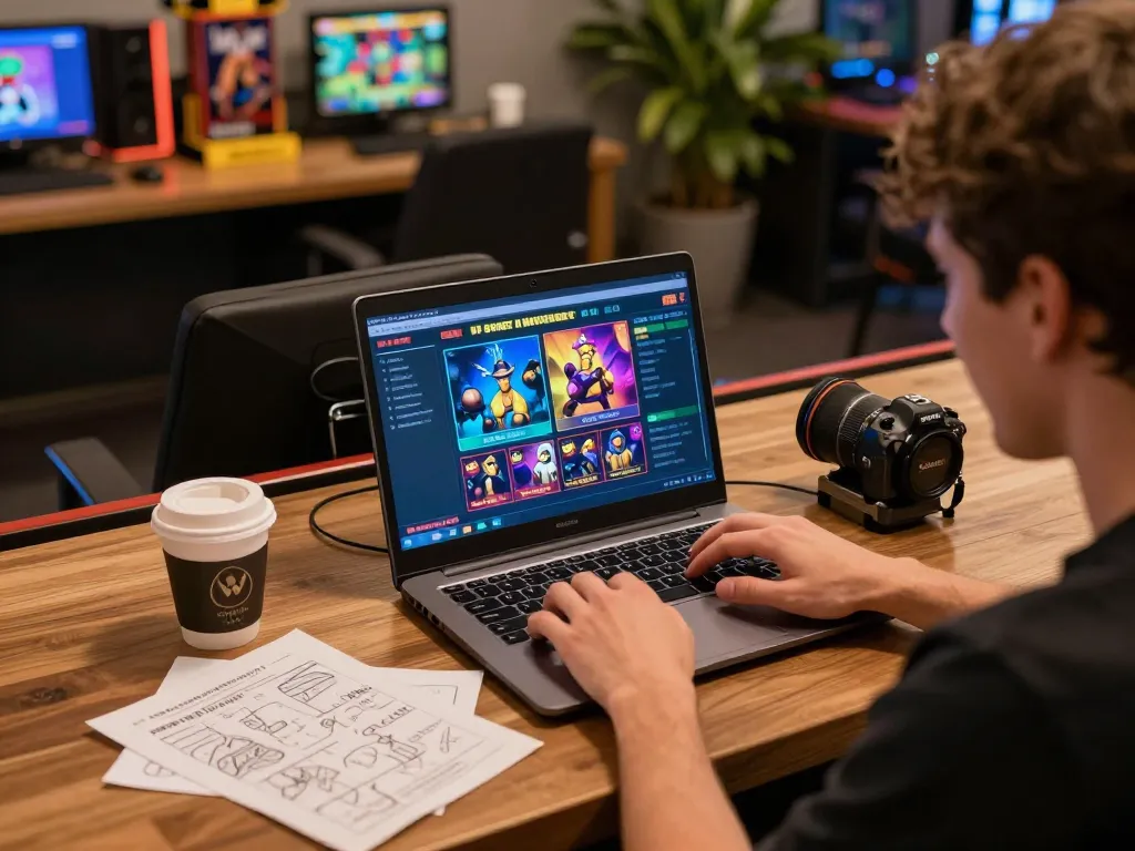 Player engaging in thrilling sg777 online gaming experience at cozy setup
