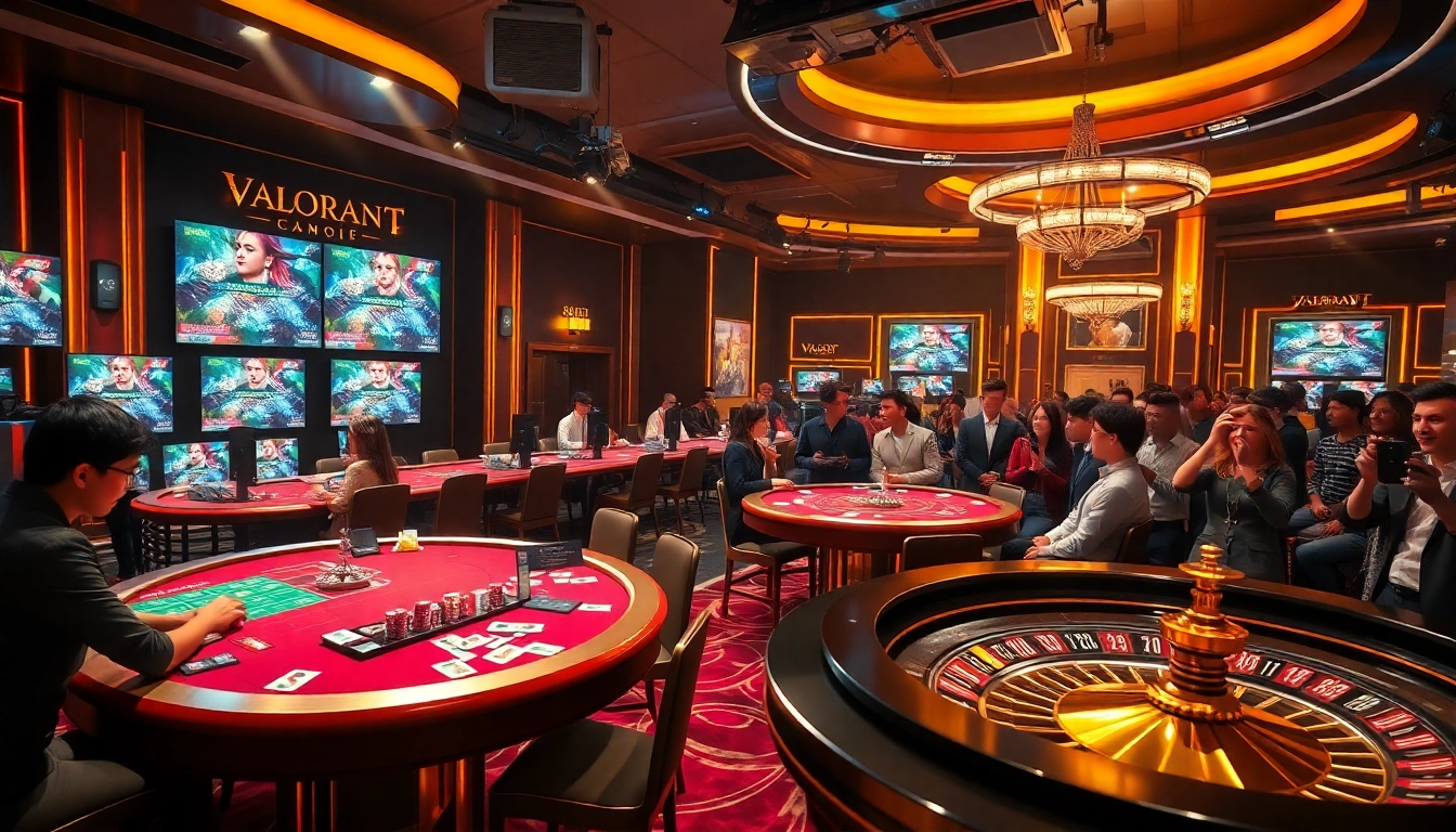 Engage in the thrilling world of esports as you สมัครเล่น Valorant E1 Sport amidst the glamour of a high-stakes casino.