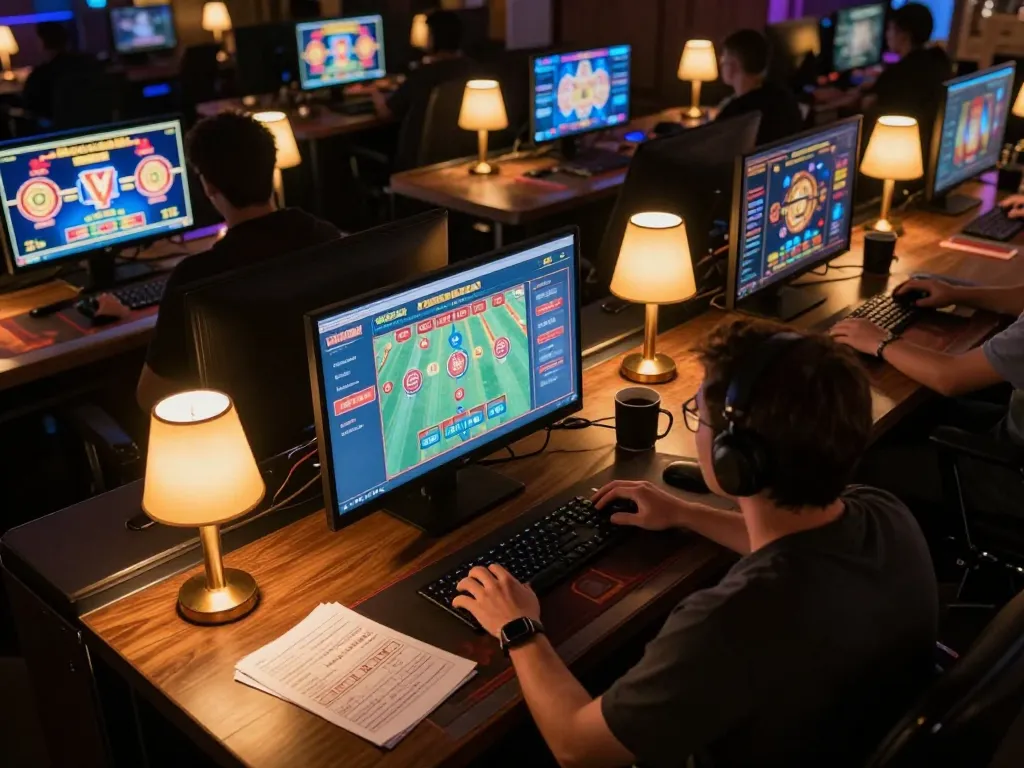 Player using f8betlv on multiple screens for an engaging online casino experience.