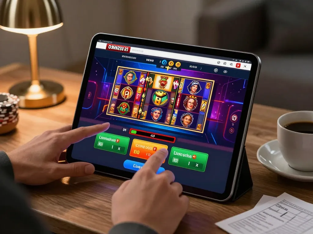 Engage with dn88 while enjoying slot games on a tablet in a cozy home setting
