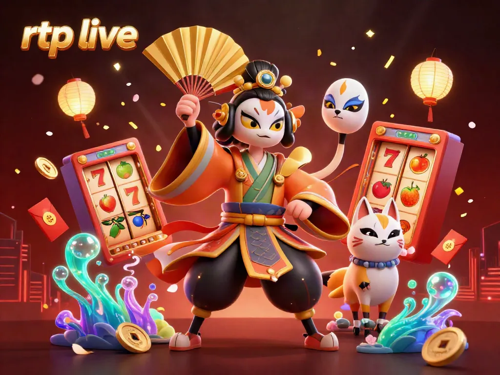 Play slots with the latest rtp live updates showcasing dynamic wins and festive elements.