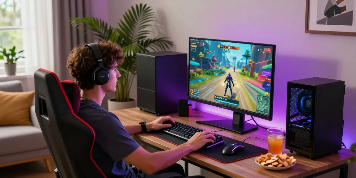 Engaged gamer playing at home, showcasing vibrant gaming culture and immersive experience on https://gamebaidoithuong.is/.
