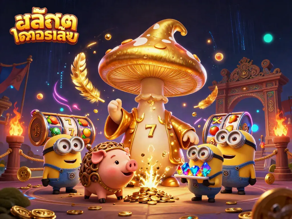 เล่นสล็อตทดลองเล่นฟรีกับมเหสีทองคำและหมูทรัฟเฟิลในบรรยากาศคาสิโน
