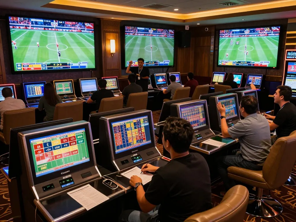 Experience the thrill of betting on live sports at 789WIN's vibrant casino lounge.