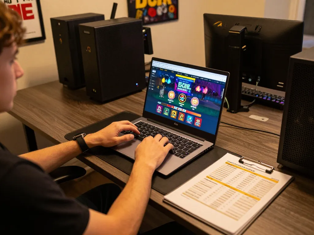 Engaging with sc88 online casino interface on a modern gaming setup, showcasing strategic gameplay moments.