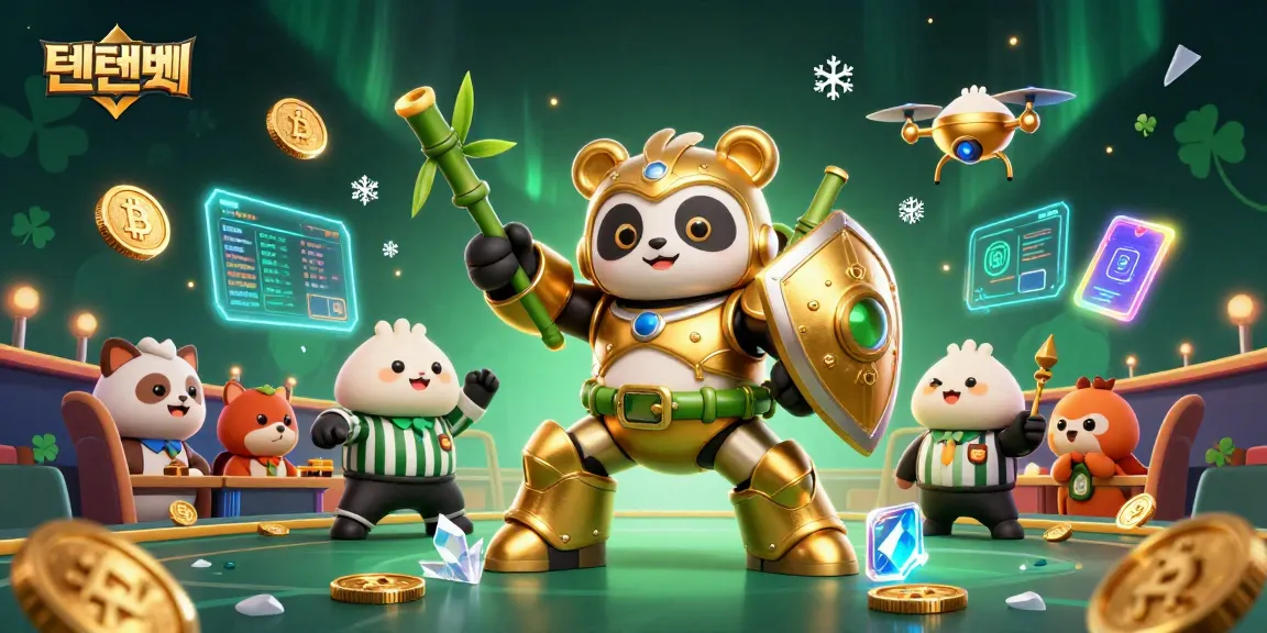 Engage with 텐텐벳 through an exciting casino illustration showcasing vibrant designs and characters.