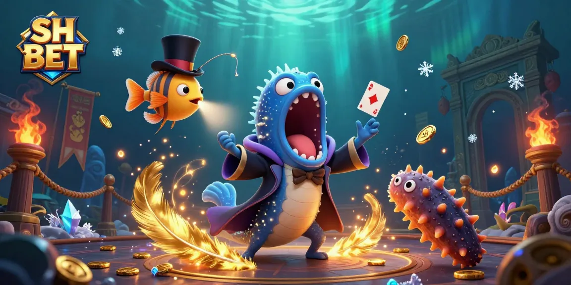 Engage with SH BET through dynamic gaming action of a magical underwater casino scene.