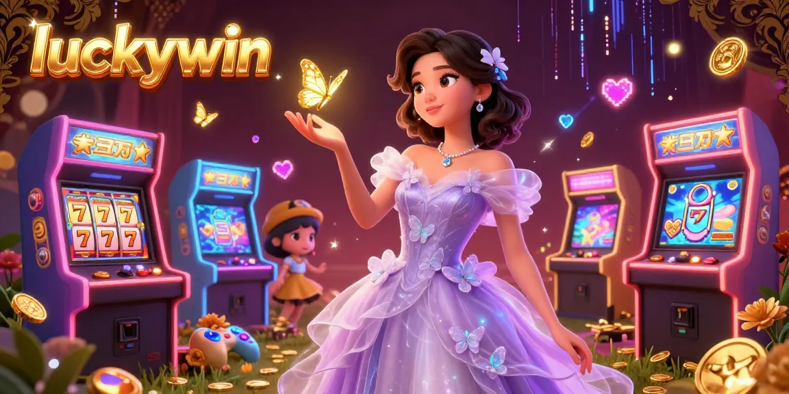 Experience thrilling gaming wins with luckywin, featuring vibrant casino elements and stunning characters.