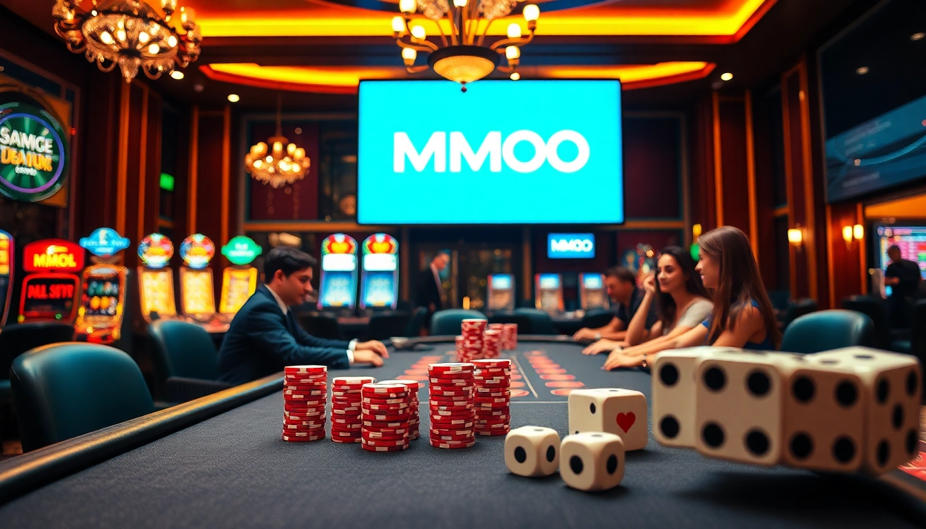 Experience the thrill at MMOO casino with vibrant poker action and stunning gaming visuals.