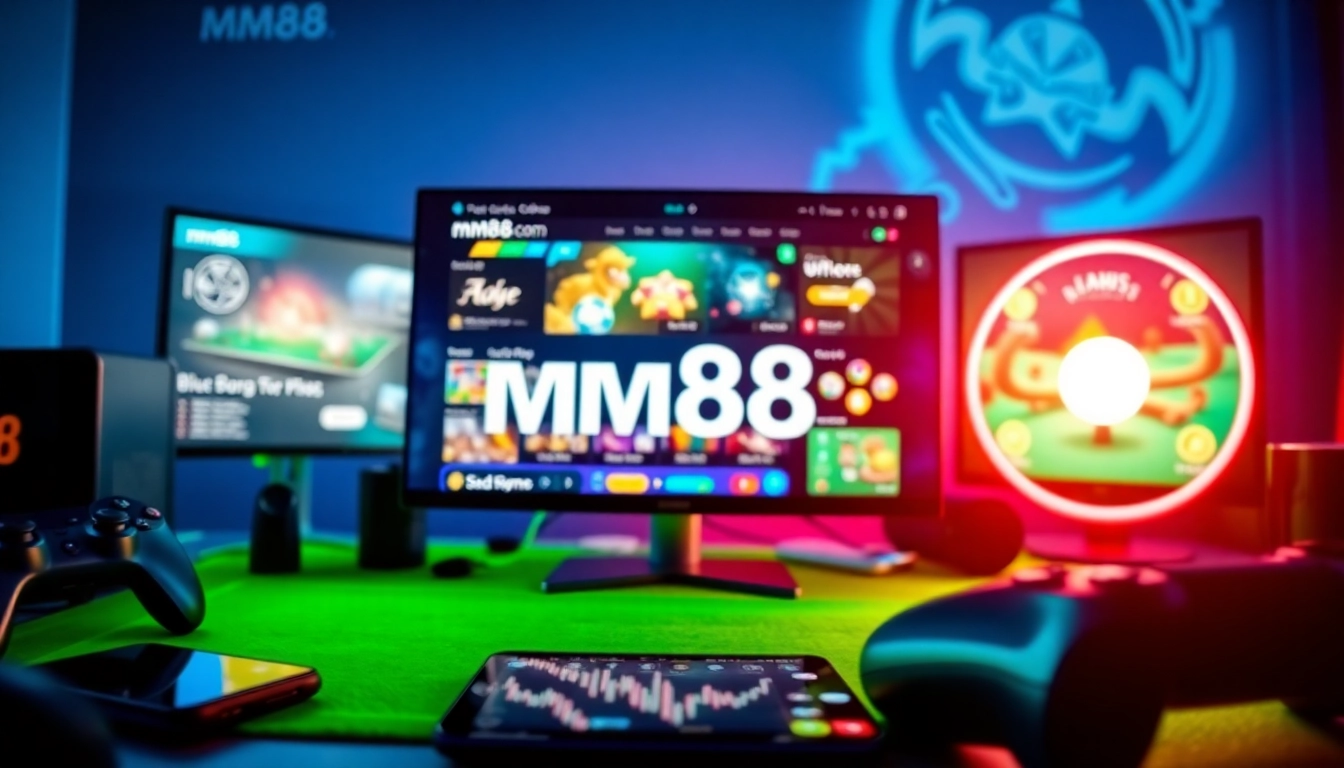 Dynamic gaming interface of mm88 com showcasing excitement and modern online betting experience.