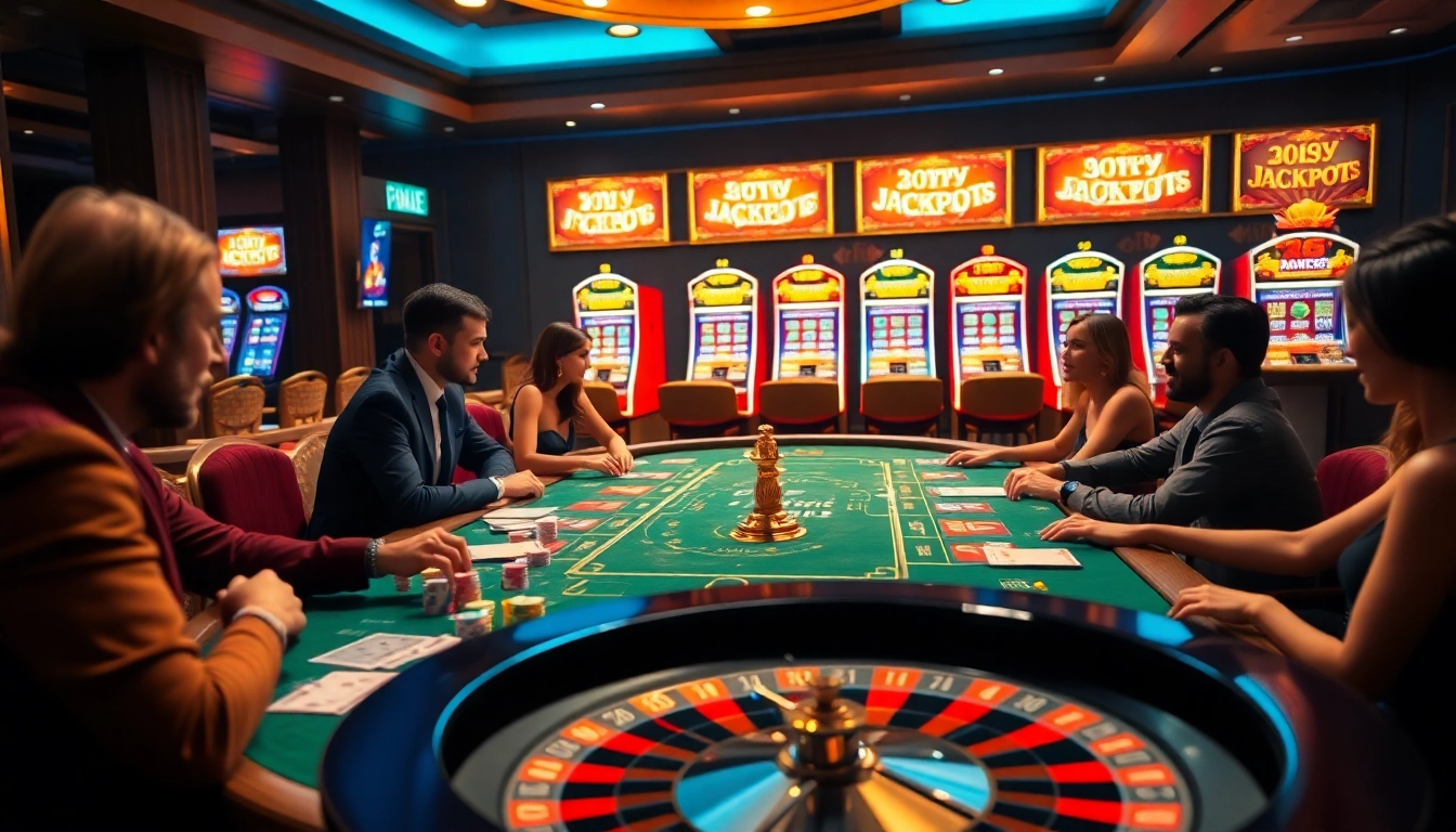 Players enjoying a thrilling poker game at https://viscard.de.com/ showcasing high stakes and excitement.