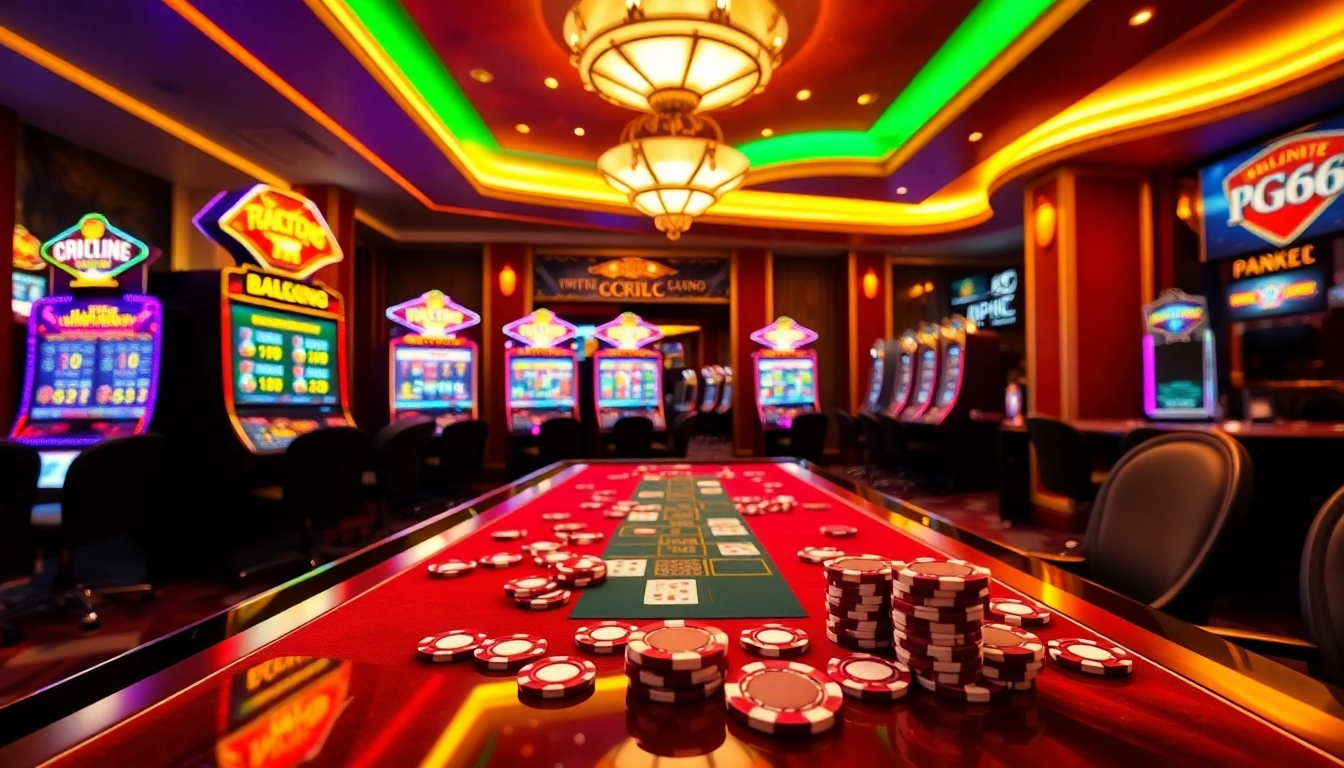 Experience the thrill at trang chủ PG66 with vibrant casino tables and exciting gameplay.