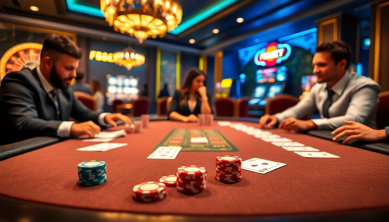 Experience high-stakes excitement at F8BET with vibrant poker gameplay and luxury casino ambiance.