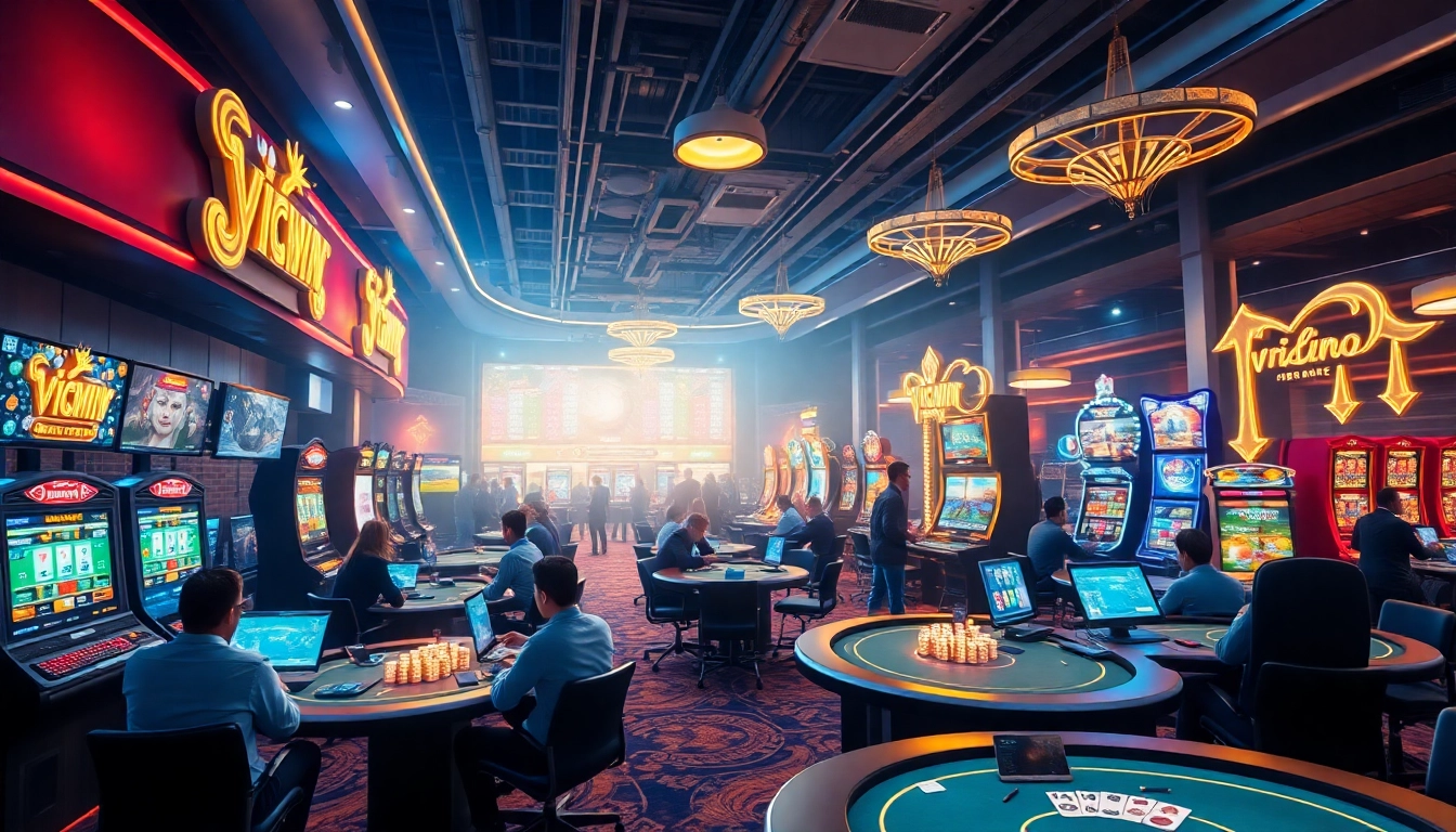 Experience the vibrant VICWIN online gaming platform featuring diverse games and community interaction.