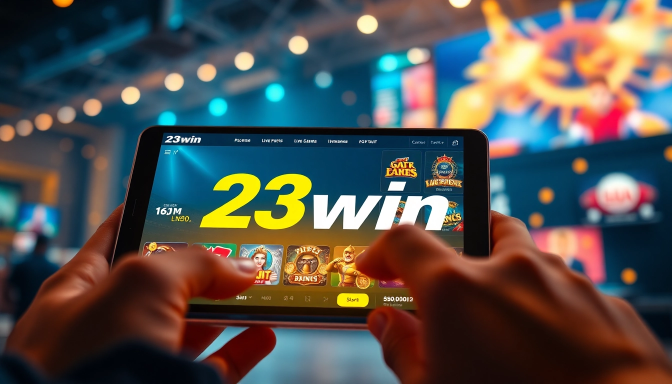 Experience the excitement of 23win's online gambling platform with user-friendly gaming options.