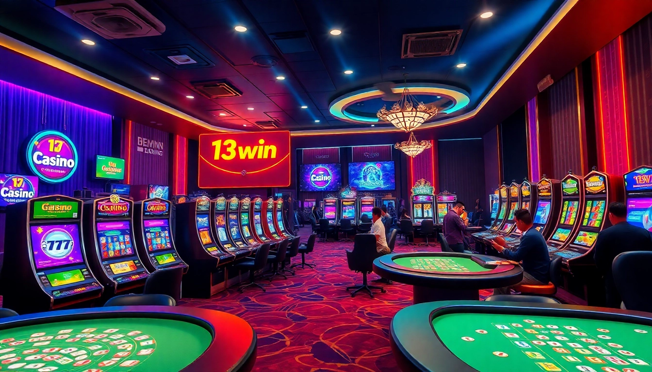 Players enjoying a vibrant online gaming experience at 13win group's virtual casino.