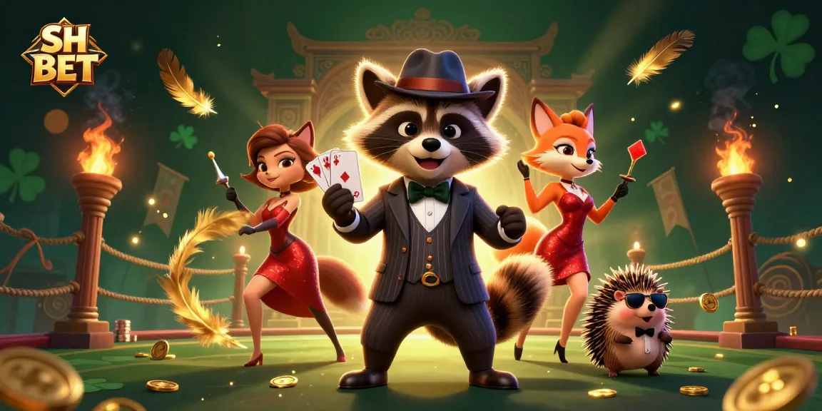 Engage with SH BET's thrilling gaming universe featuring dynamic characters and vibrant casino elements.