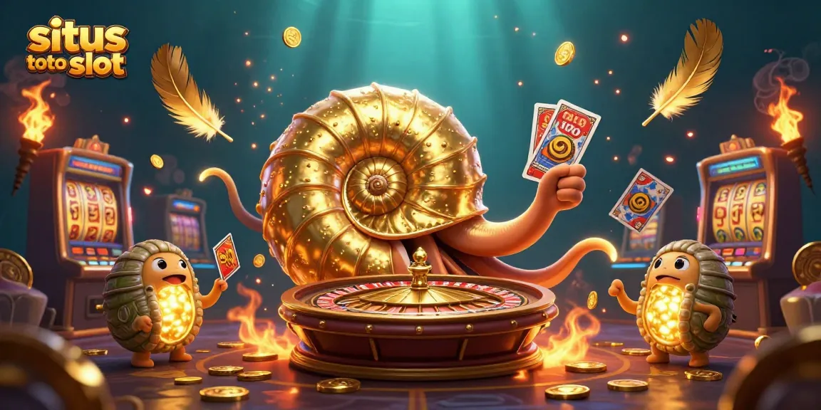 Spin the reels at situs toto slot with dynamic characters and glowing casino elements in a vibrant 3D scene.