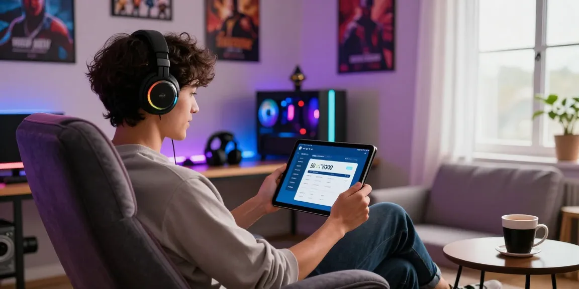 Experience smooth gaming with Slot7000 app in a dynamic home setup.