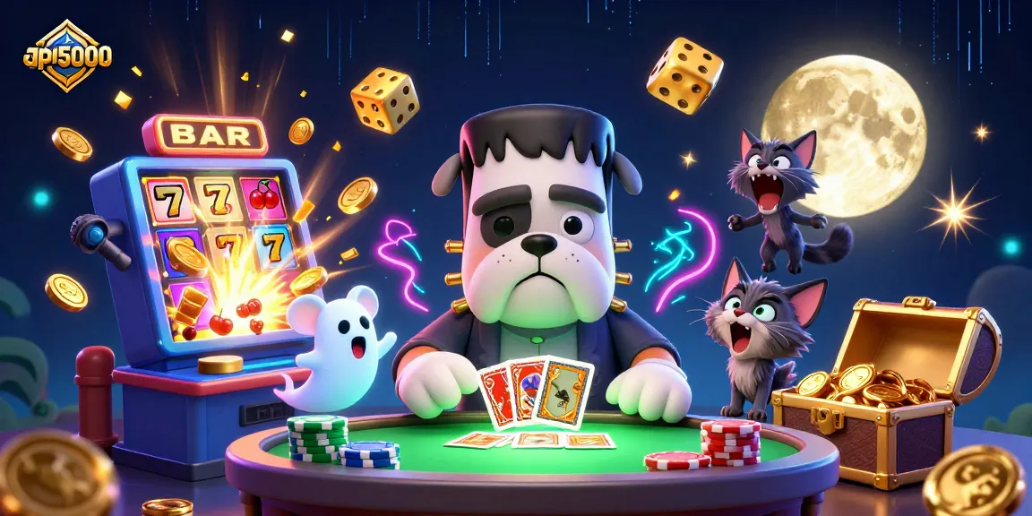 api5000 memicu keberuntungan dalam permainan dengan anjing Frankenstein yang penuh energi di kasino online